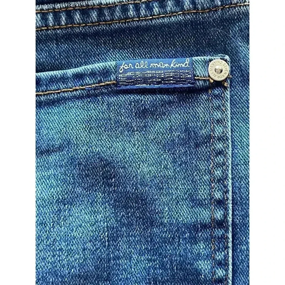 7 For All Mankind Paperbag High Rise Tie Belt Jeans size 27 - Picture 8 of 10